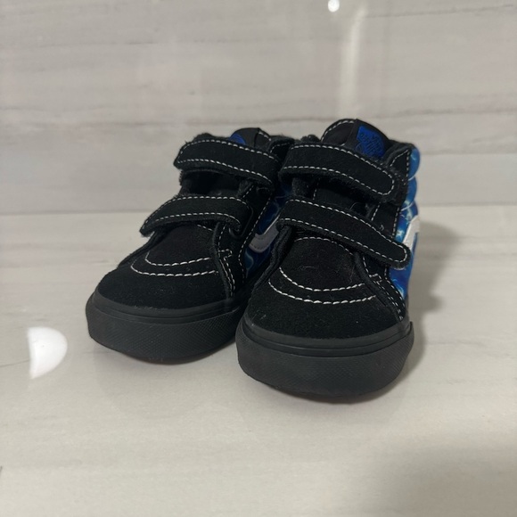 Vans Other - Vans Black and Blue Velcro Sneakers for Everyday Comfort